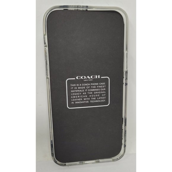 Coach Protective Case for Apple iPhone 12  / iPhone 12 Pro -  Desert Tulip Black - Picture 2 of 3